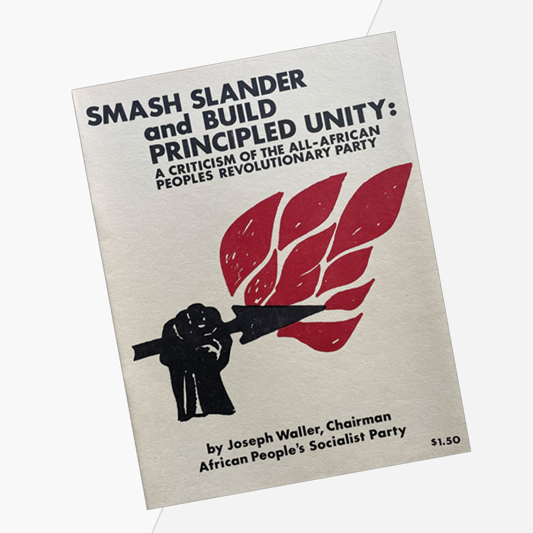 Smash Slander and Build Principled Unity
